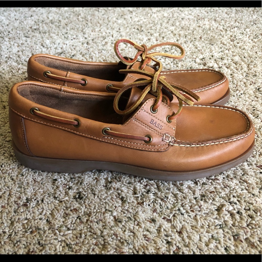 Men’s BASS Leather Boat Shoes Loafers
